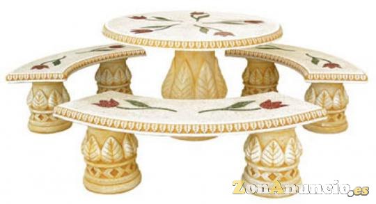 Comedor hojas con tulipanes